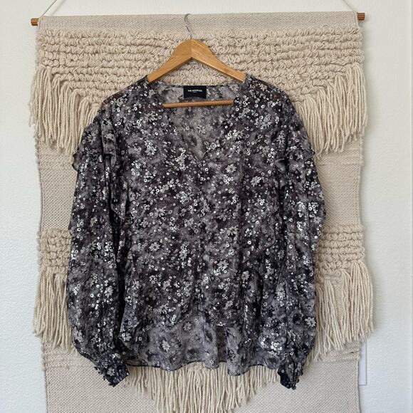 The Kooples Metallic Flutter Blouse - Picture 1 of 9